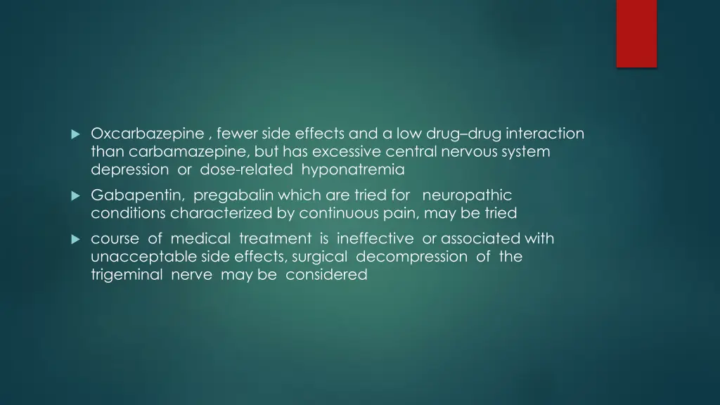 oxcarbazepine fewer side effects and a low drug