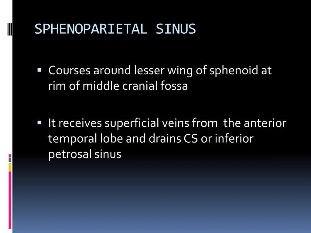 sphenoparietal sinus