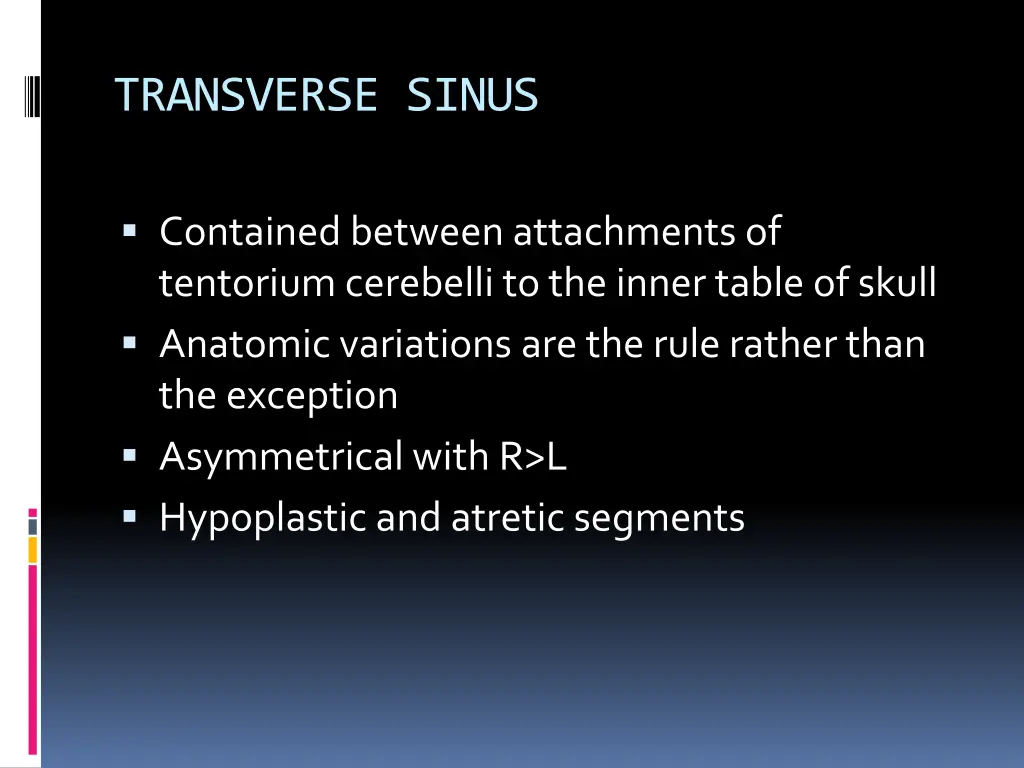 transverse sinus