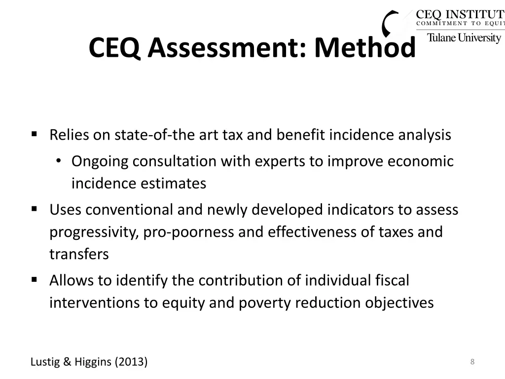 ceq assessment method