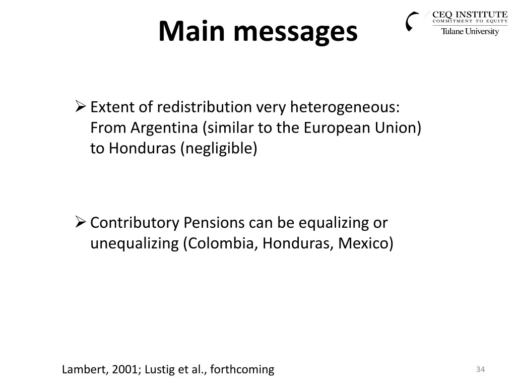 main messages