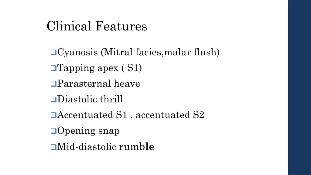 clinical features 1