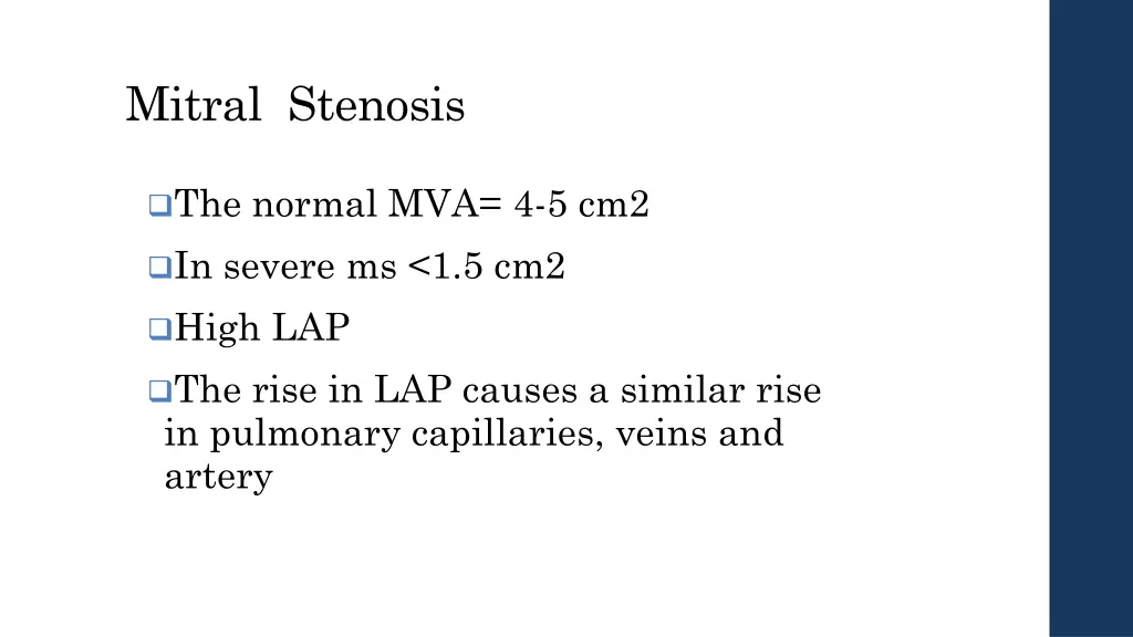 mitral stenosis