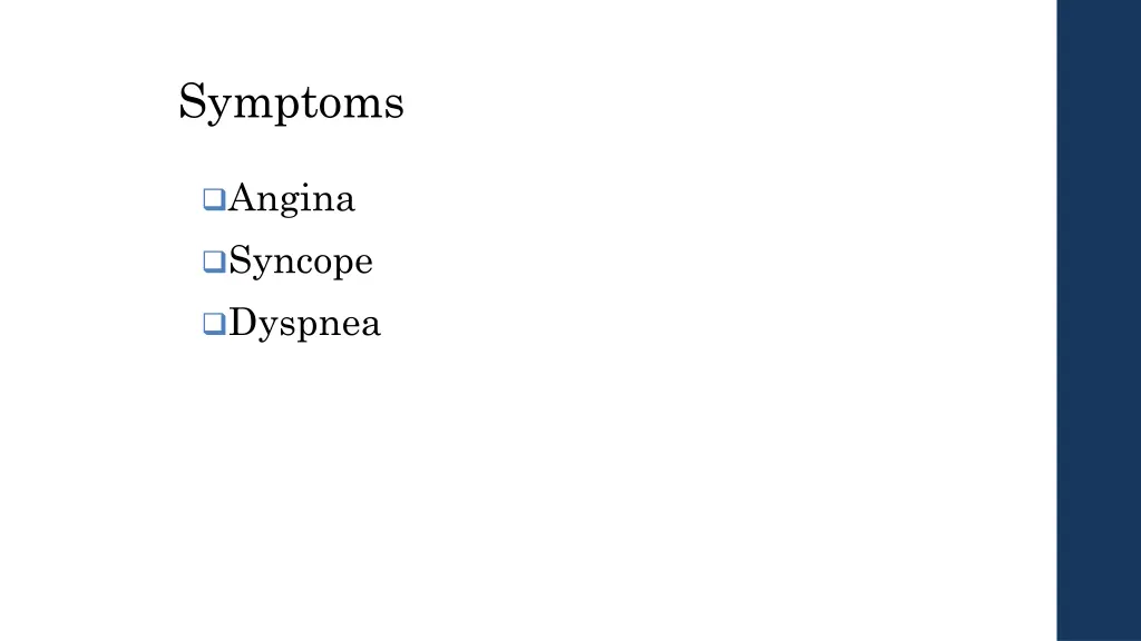 symptoms