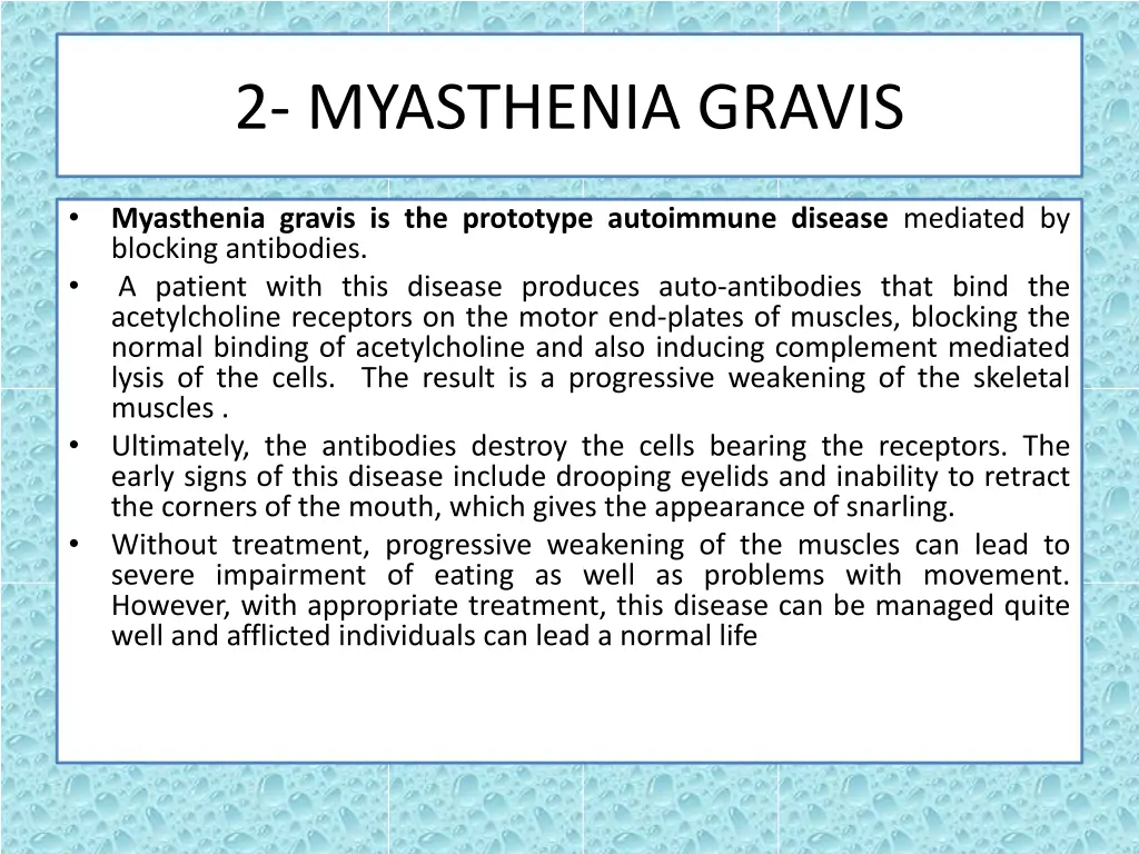 2 myasthenia gravis