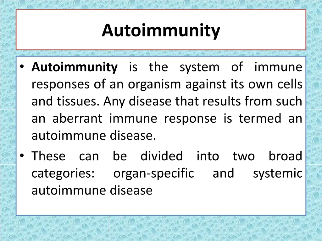 autoimmunity 1