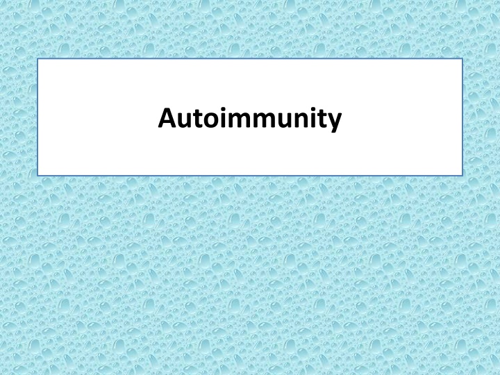 autoimmunity