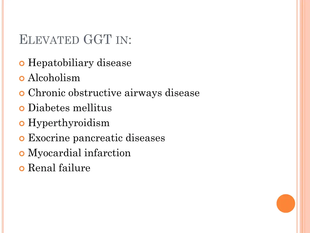 e levated ggt in