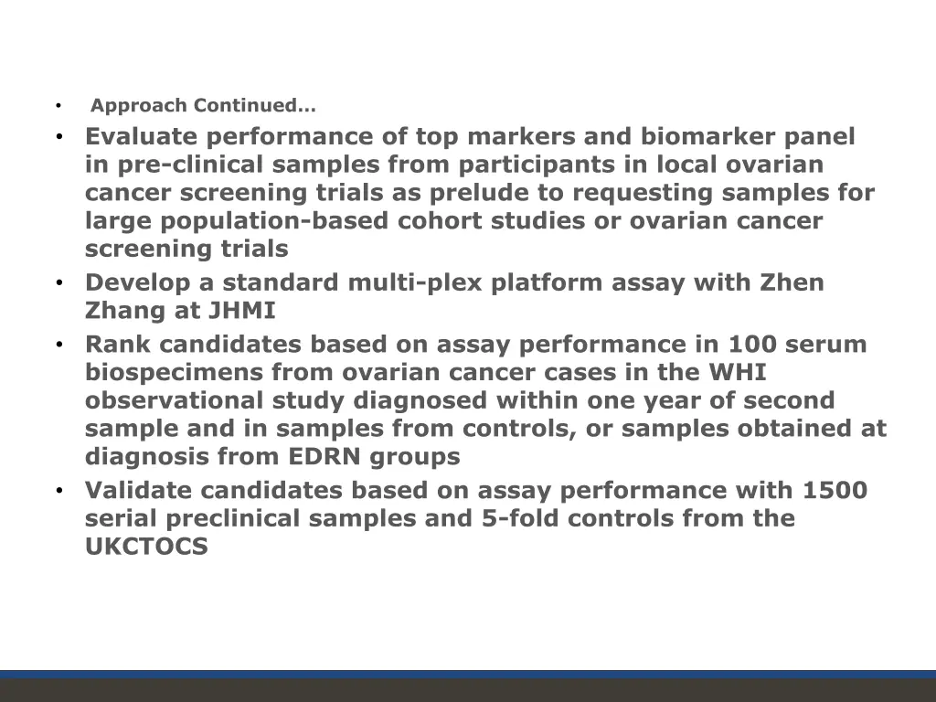approach continued evaluate performance