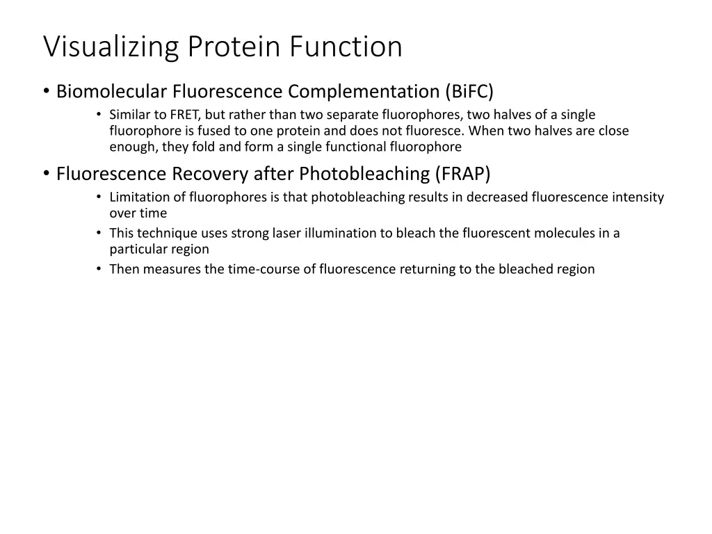 visualizing protein function 1