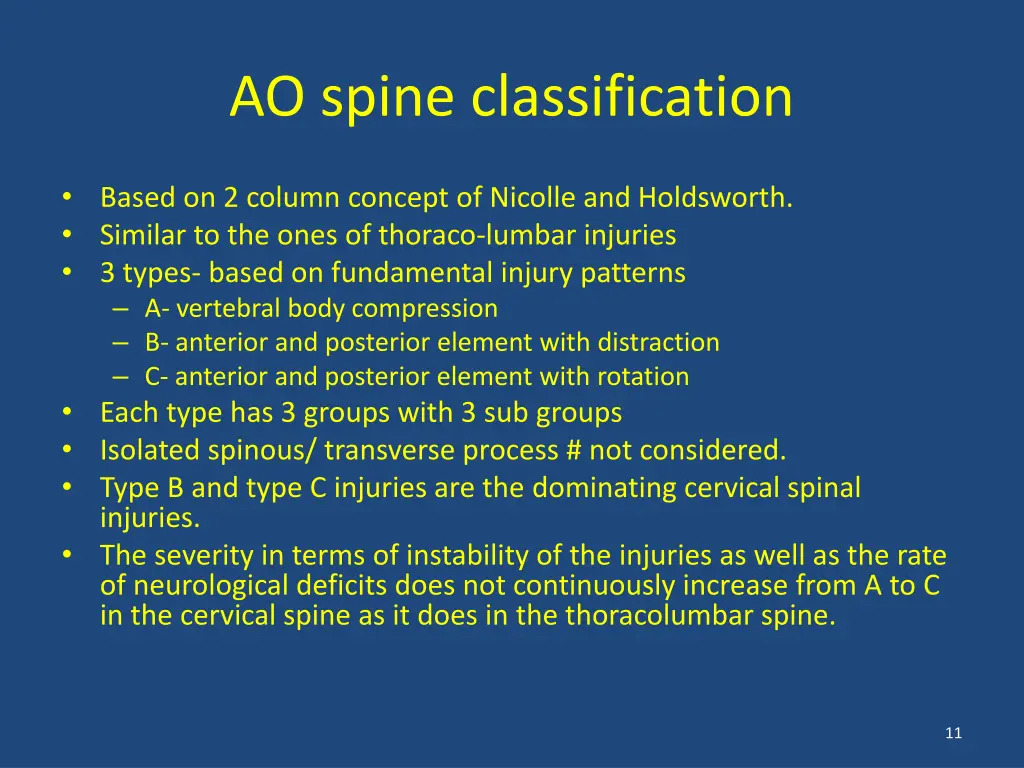 ao spine classification