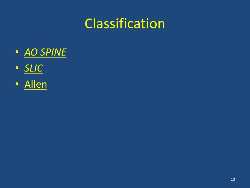 classification