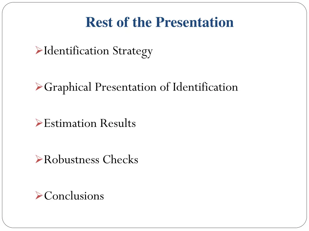 rest of the presentation