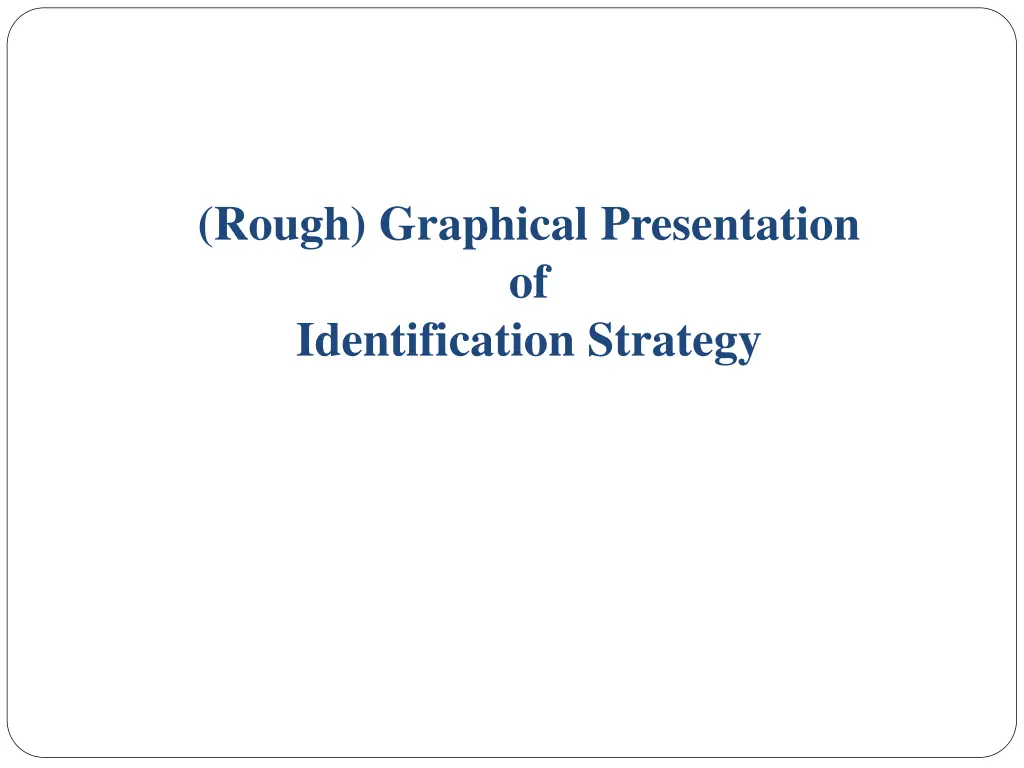 rough graphical presentation of identification