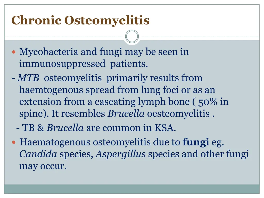 chronic osteomyelitis 2