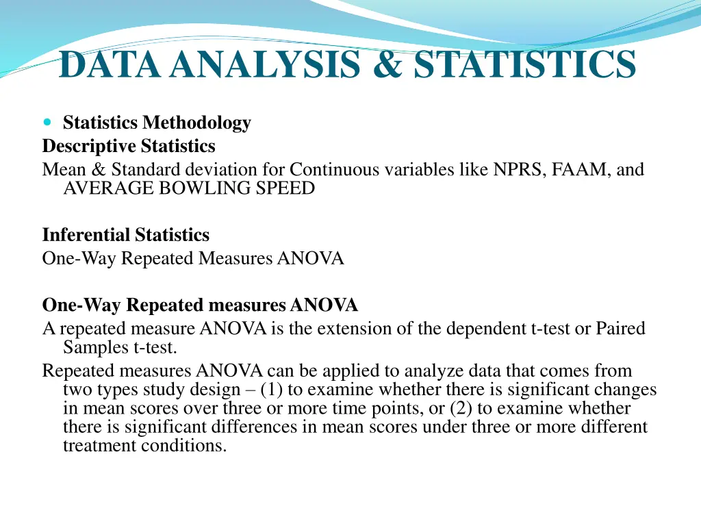 data analysis statistics