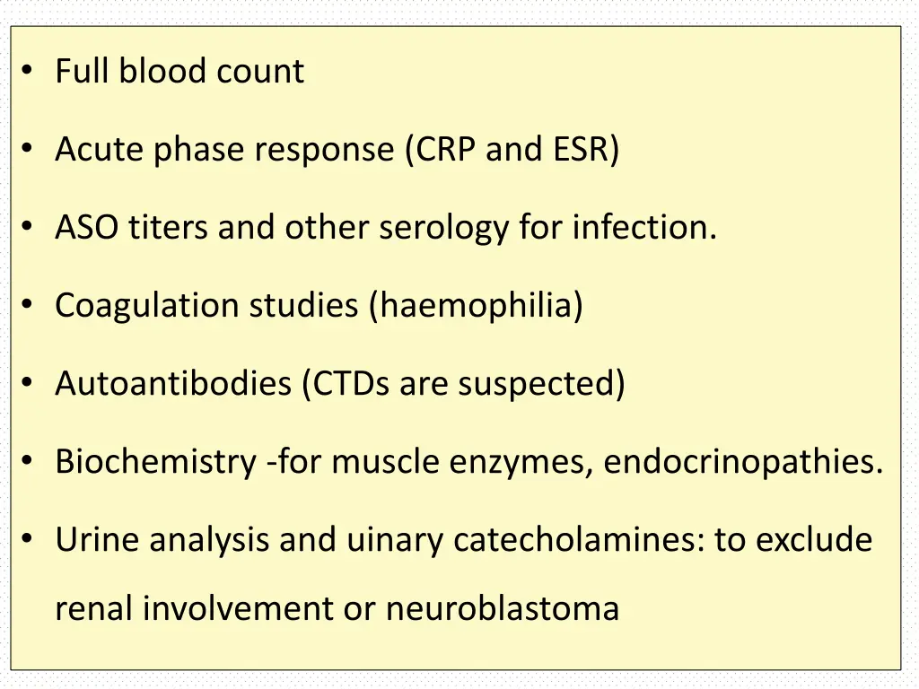 full blood count