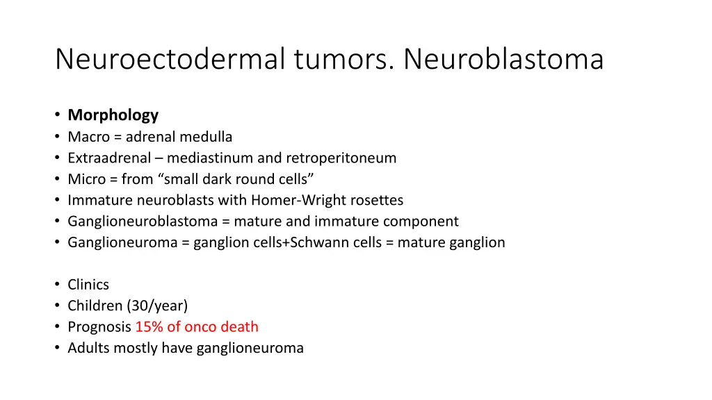 neuroectodermal tumors neuroblastoma 1