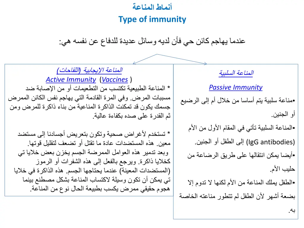 type of immunity