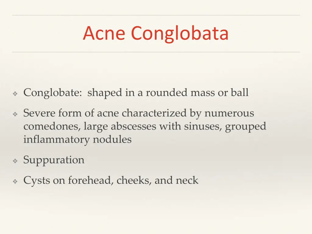 acne conglobata