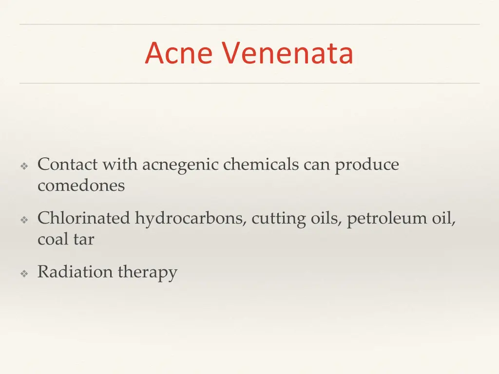 acne venenata