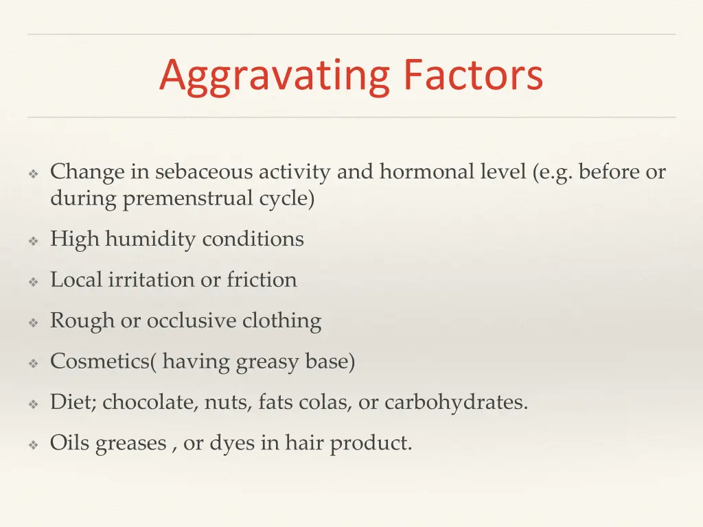aggravating factors