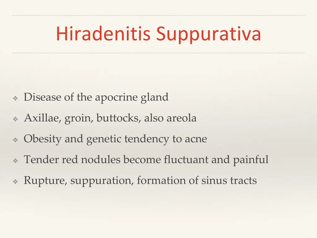 hiradenitis suppurativa
