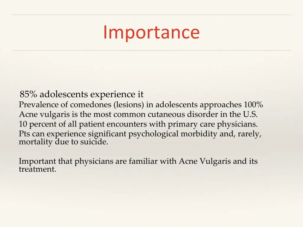 importance