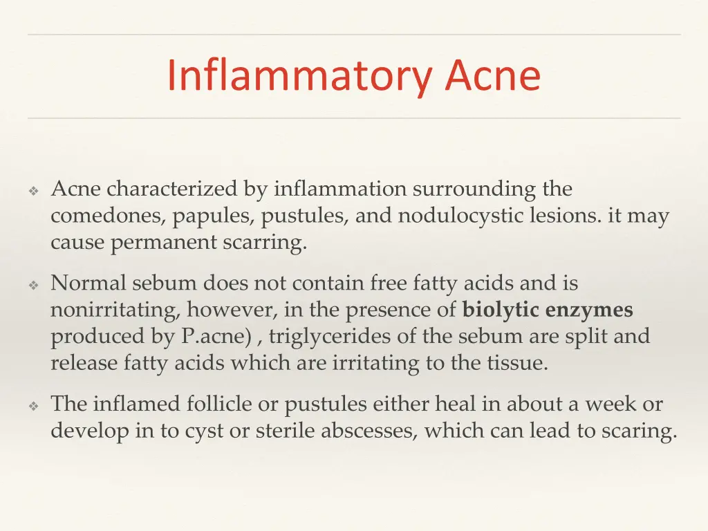 inflammatory acne