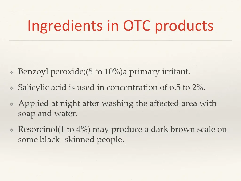 ingredients in otc products 1