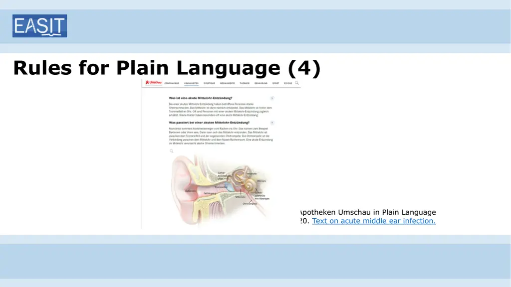rules for plain language 4