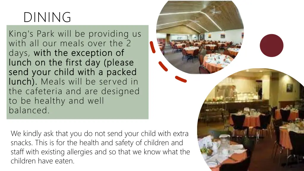 dining king s park will be providing us with