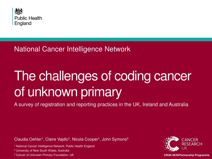 national cancer intelligence network