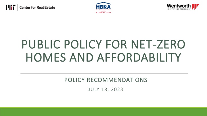 public policy for net public policy for net zero