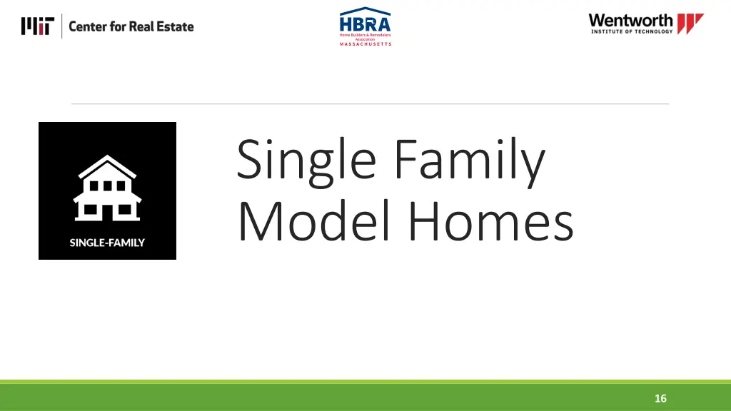 single family model homes