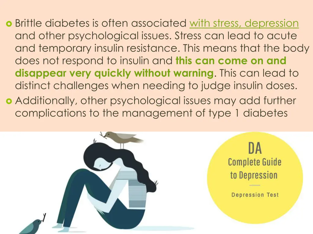 brittle diabetes is often associated with stress