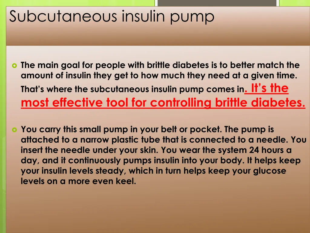 subcutaneous insulin pump