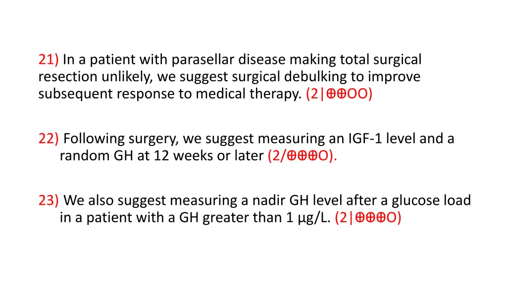 21 in a patient with parasellar disease making