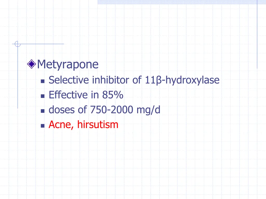 metyrapone selective inhibitor of 11 hydroxylase