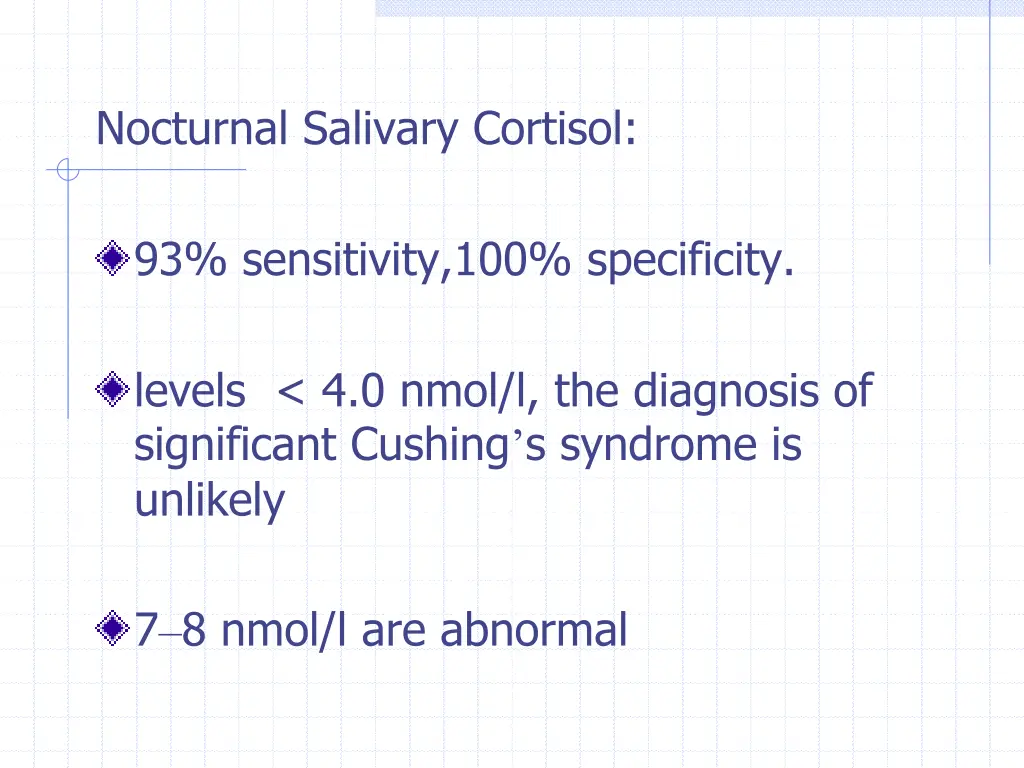 nocturnal salivary cortisol