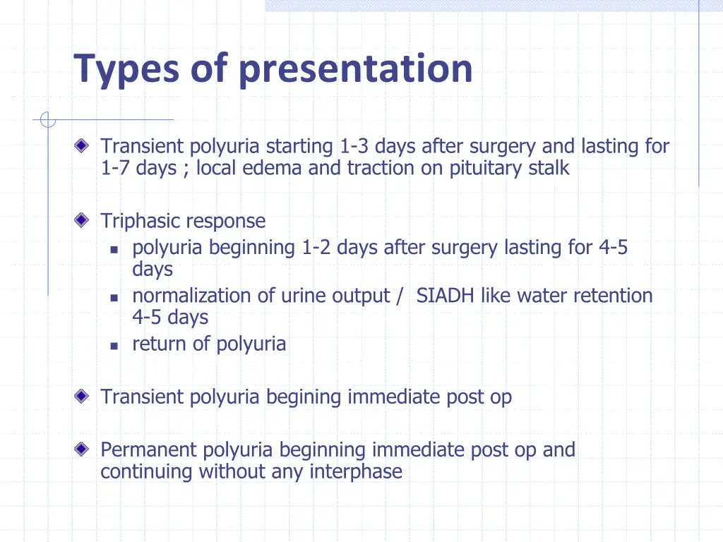 types of presentation