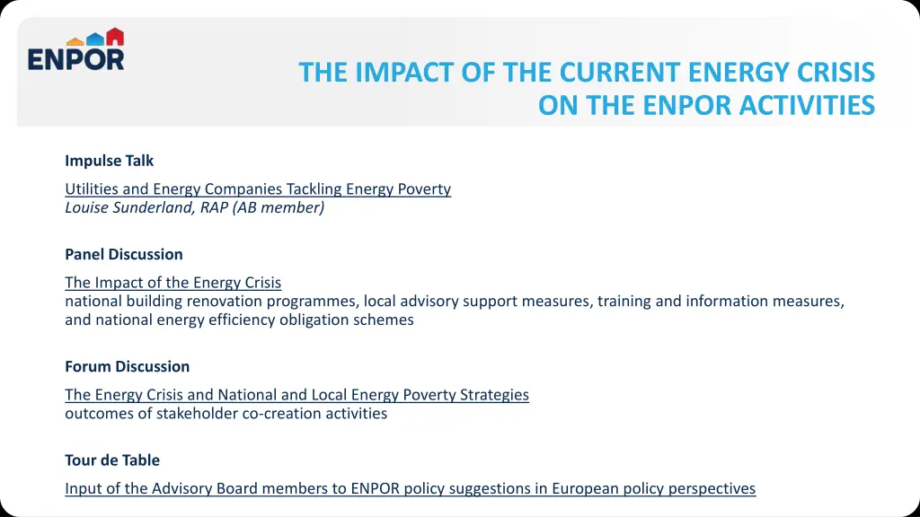 the impact of the current energy crisis