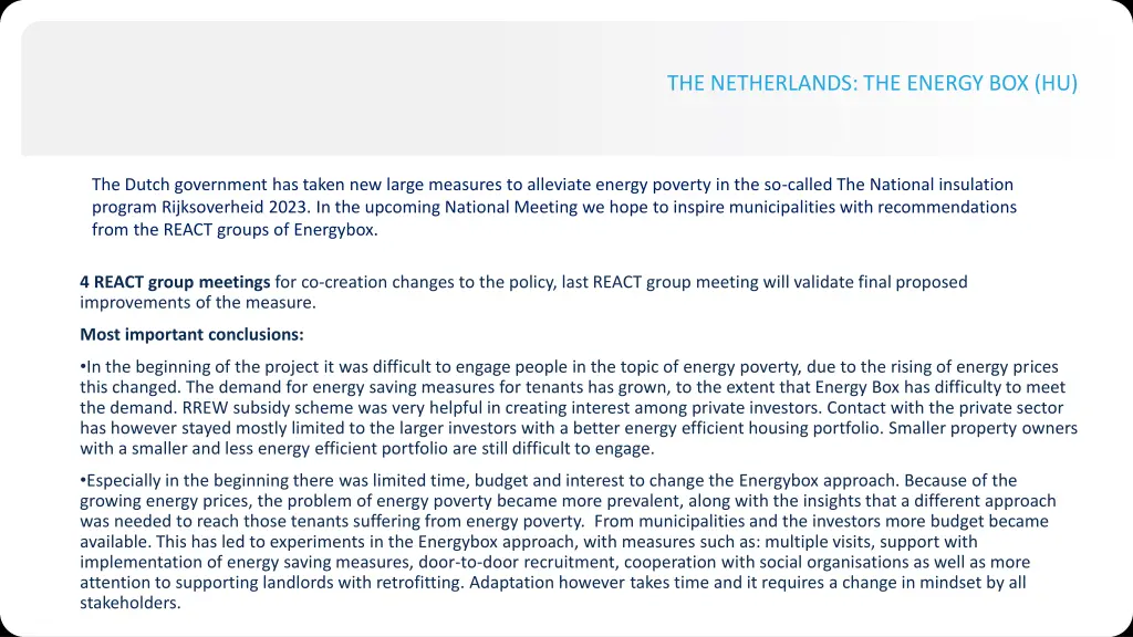 the netherlands the energy box hu