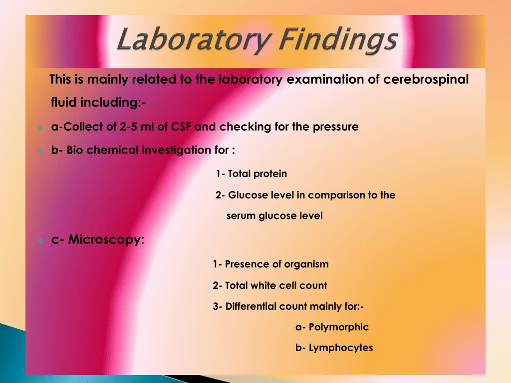 this is mainly related to the laboratory