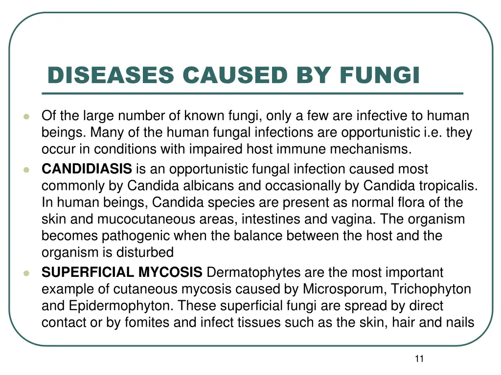 diseases caused by fungi