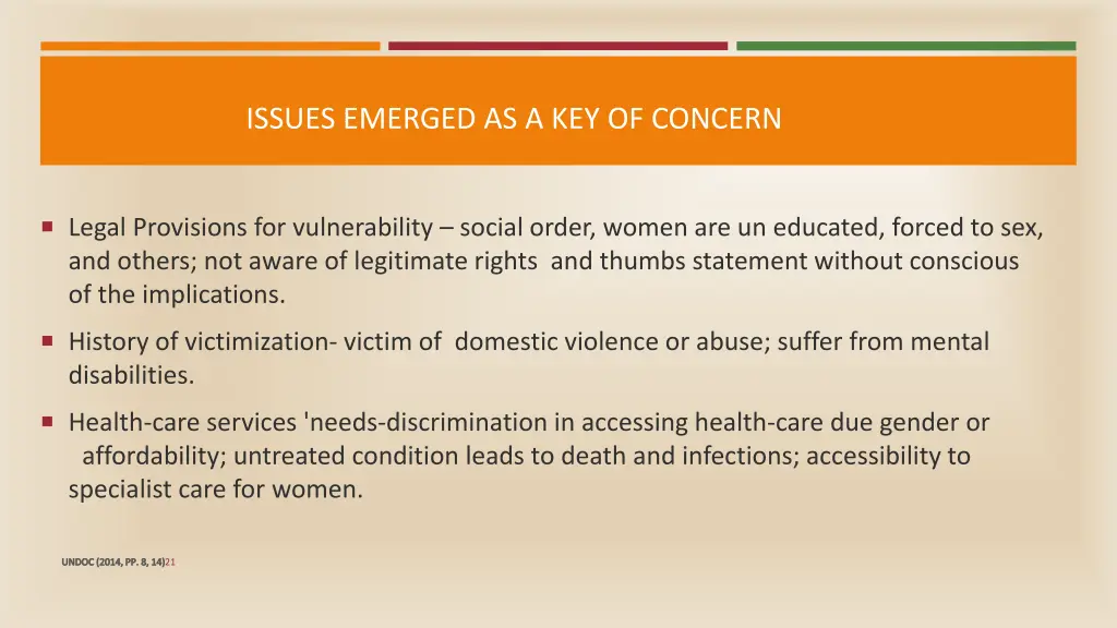 issues emerged as a key of concern
