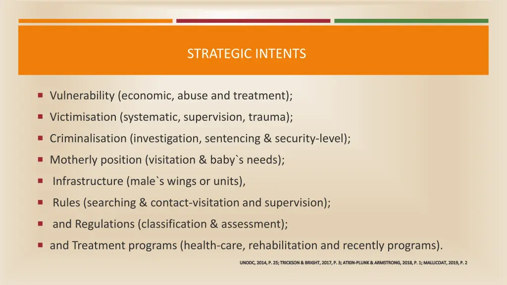strategic intents