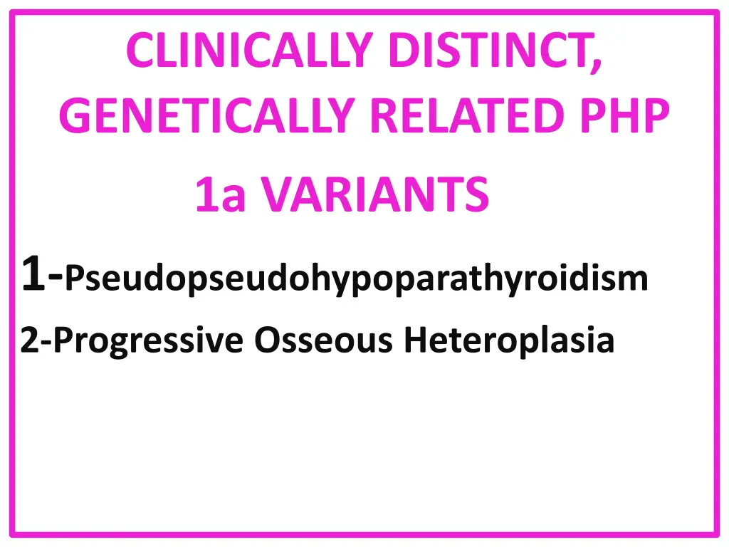clinically distinct genetically related