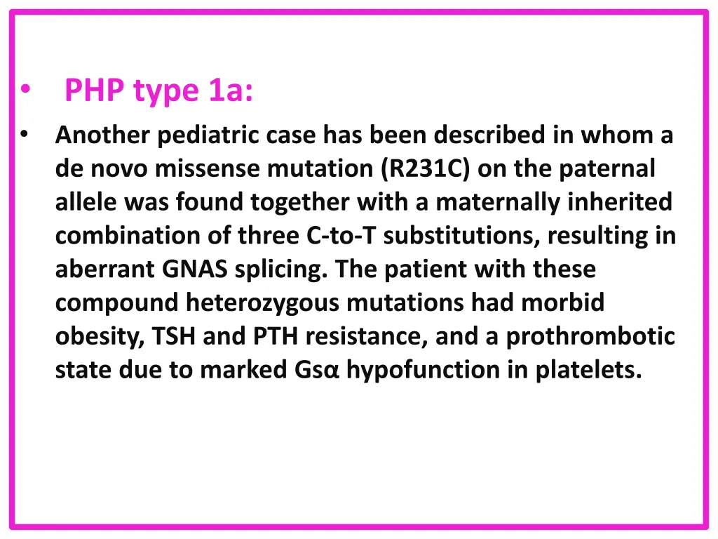 php type 1a another pediatric case has been