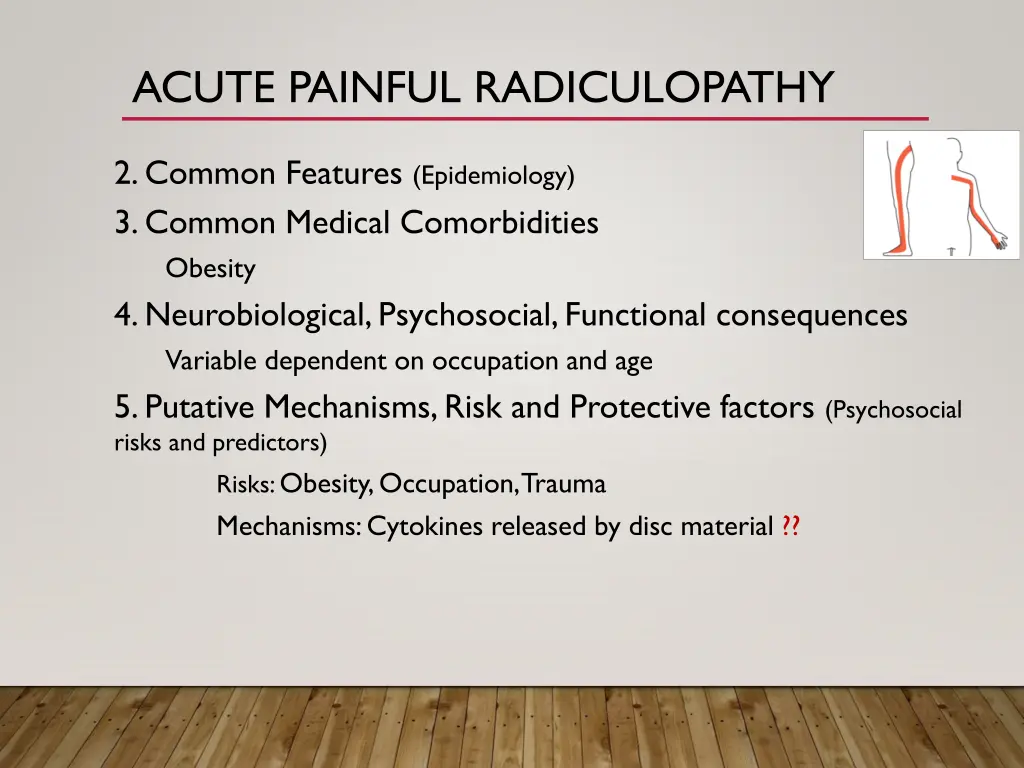 acute painful radiculopathy